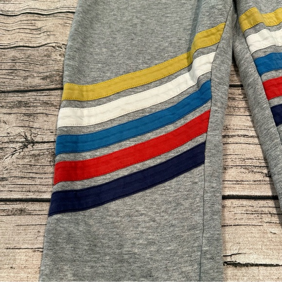 Mini Boden Grey With Appliqué Stripes Sweat Joggers Unisex Size 12 - Picture 3 of 7